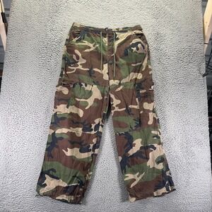 Almost Famous Pant Mens XL Brown Camouflage Cotton Cargo Straight Combat Stretch